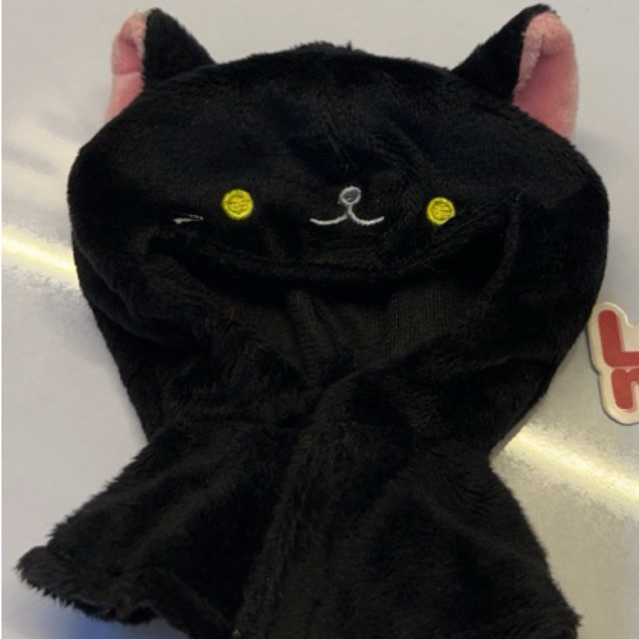 cape kucing hitam untuk chibigurumi