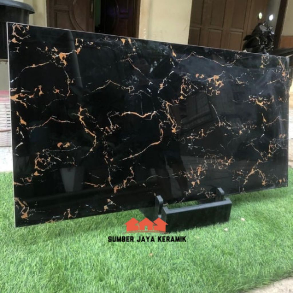 Granite lantai 60x 120 gold black | torch kW-1 glossy