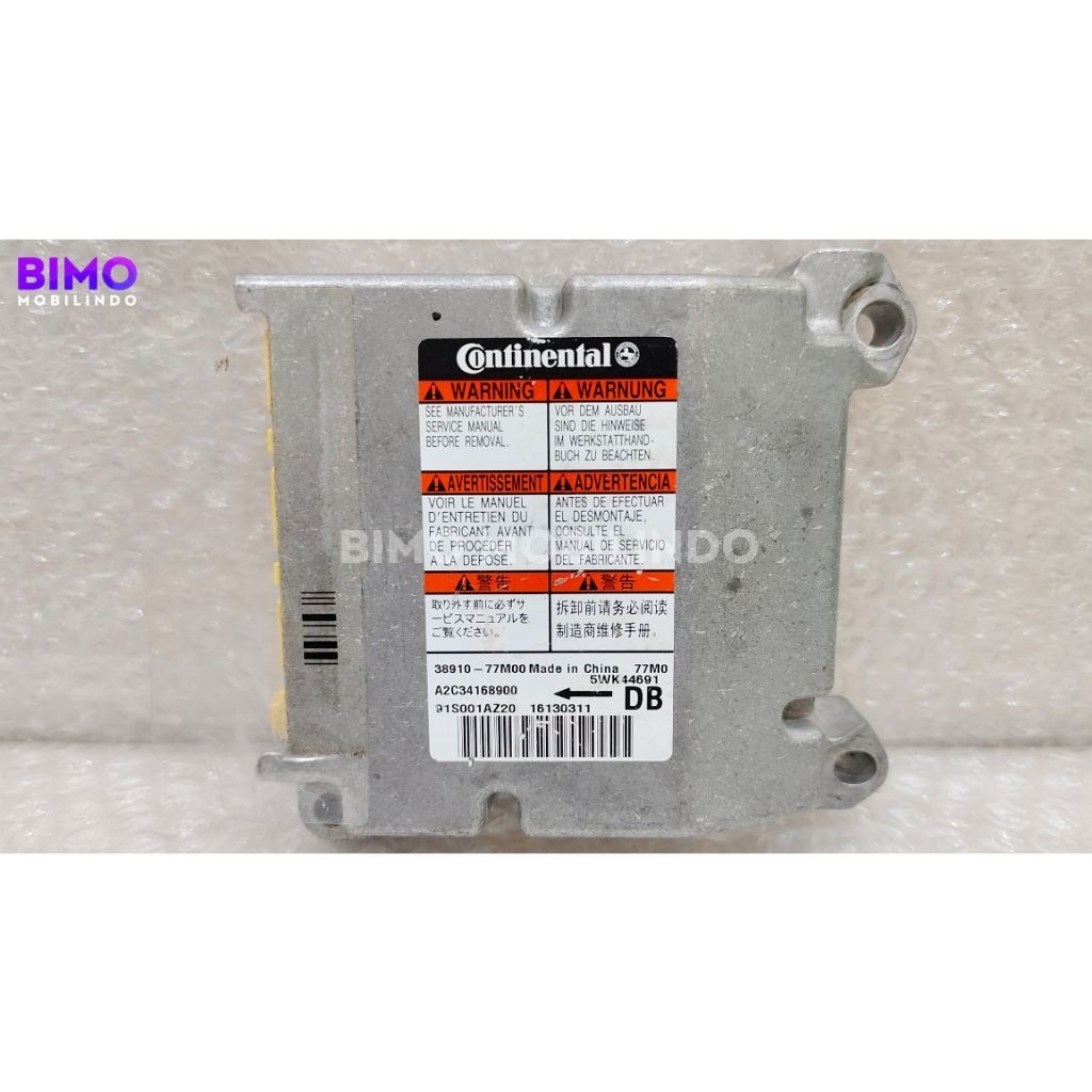 Modul SRS Airbag Suzuki Ertiga 38910 77M00 DB 2013 2014