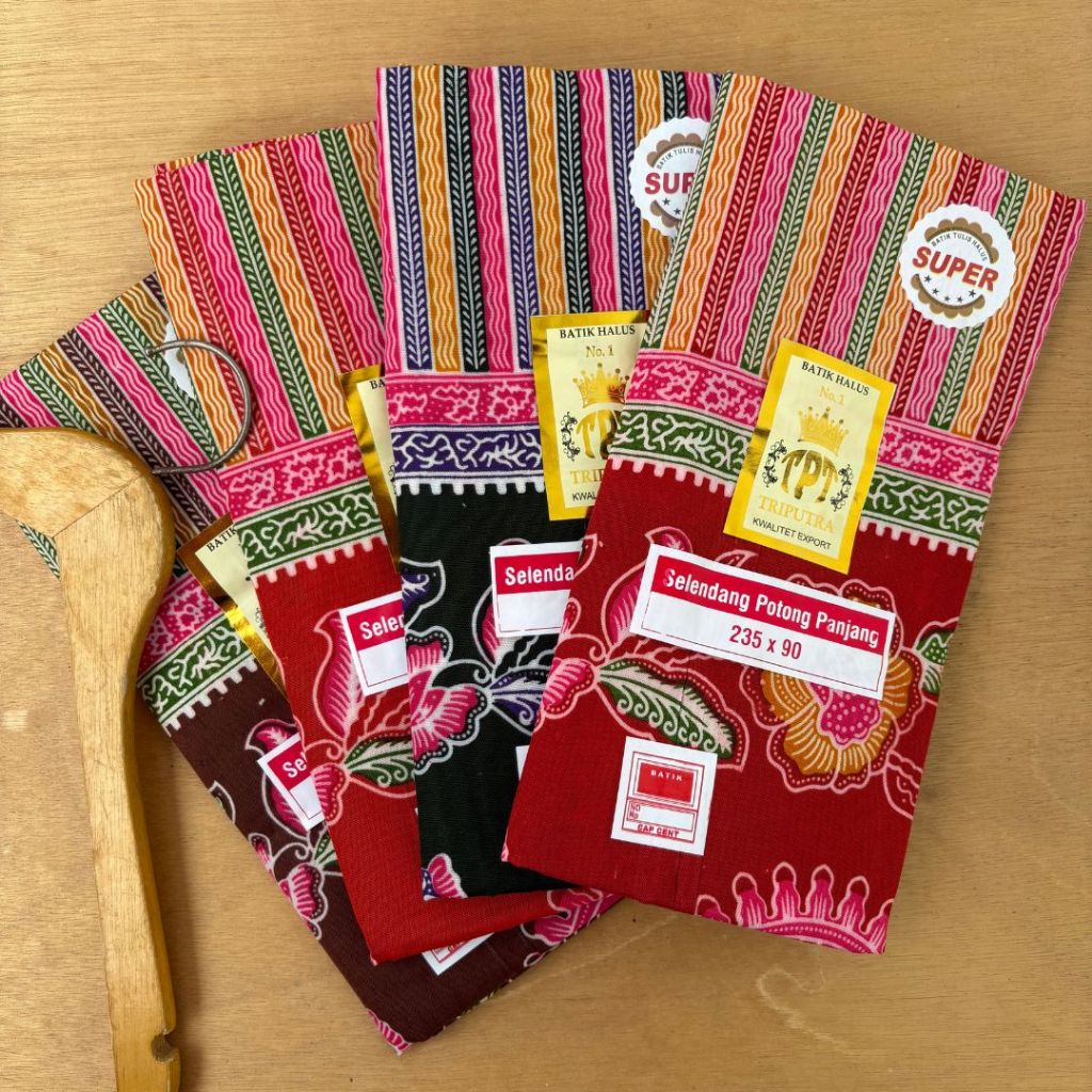 Kain jarik TRI PUTRA Kain panjang, batik Cap Cent Original Samping Kebat, jarik melahirkan