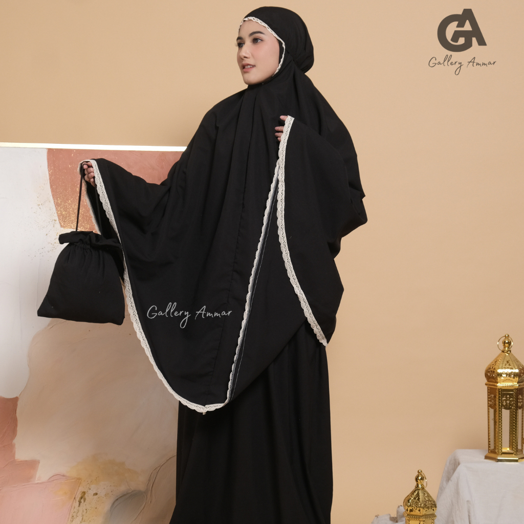 Gallery Ammar - Mukena Dewasa Katun Renda Polosan