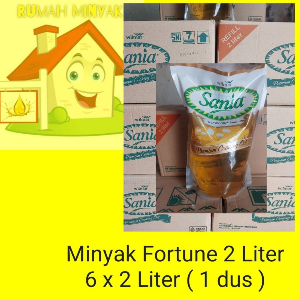 minyak goreng Sania 2 liter ( 1dus isi 6 )