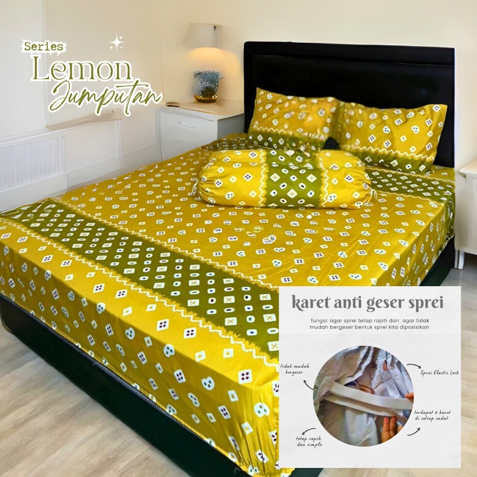 Sprei Batik Jumputan Tinggi 30 cm adem halus double karet