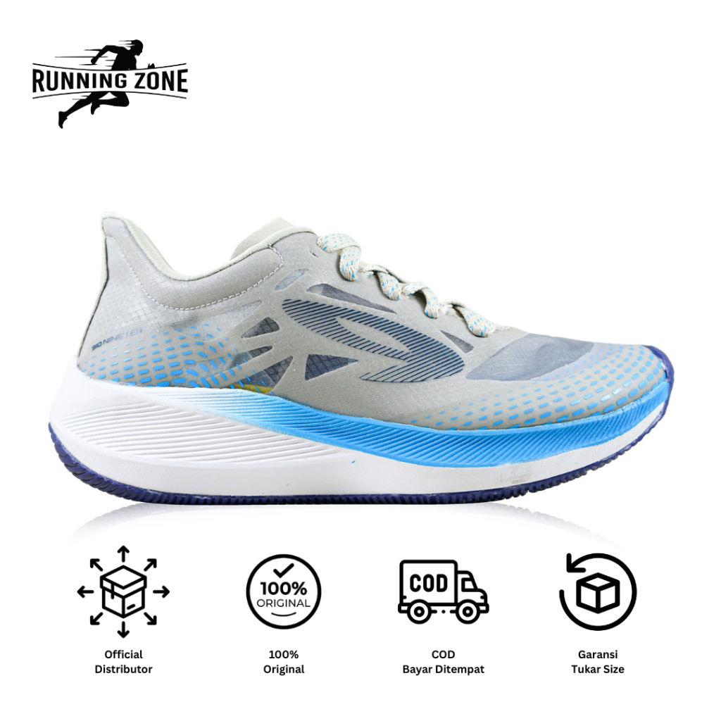 SEPATU LARI 910 NINETEN HAZE 1.5 - ABU/PUTIH/BIRU