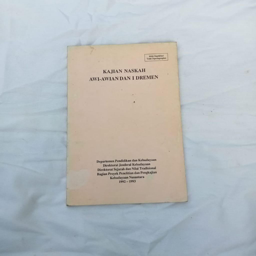 BUKU KAJIAN NASKAH AWI-AWIAN DAN I DREMEN (Naskah Kuno Bali)