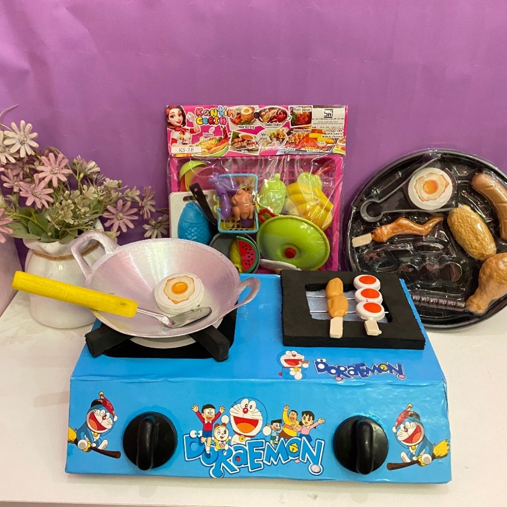 kompor Mainan Bisa Nyala/Kompor Led Mainan Anak / Mainan Masakan