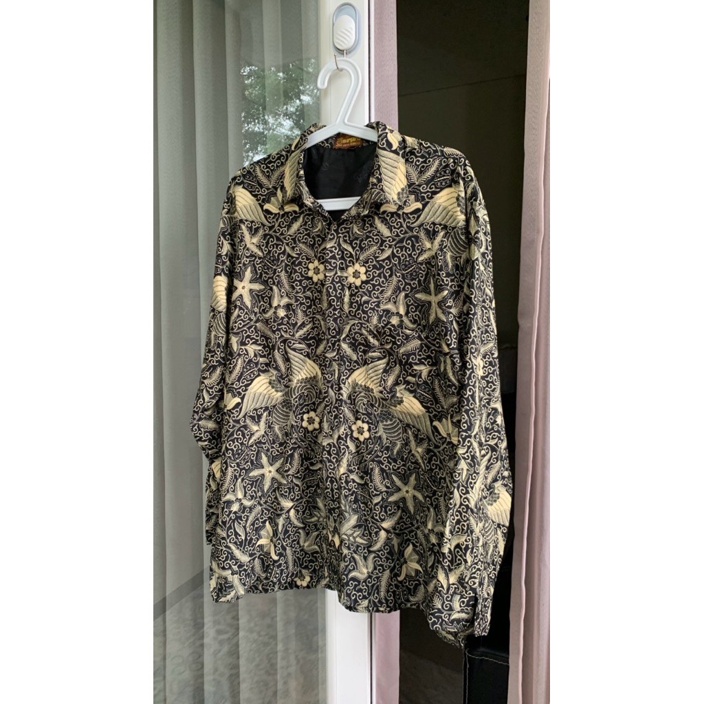 Preloved Kemeja Batik Jogja Pria Lengan Panjang