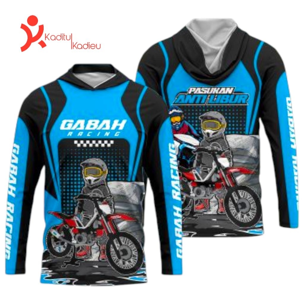 Baju Ojek Gabah Lengan Panjang Printing Jersey Taxi Gabah