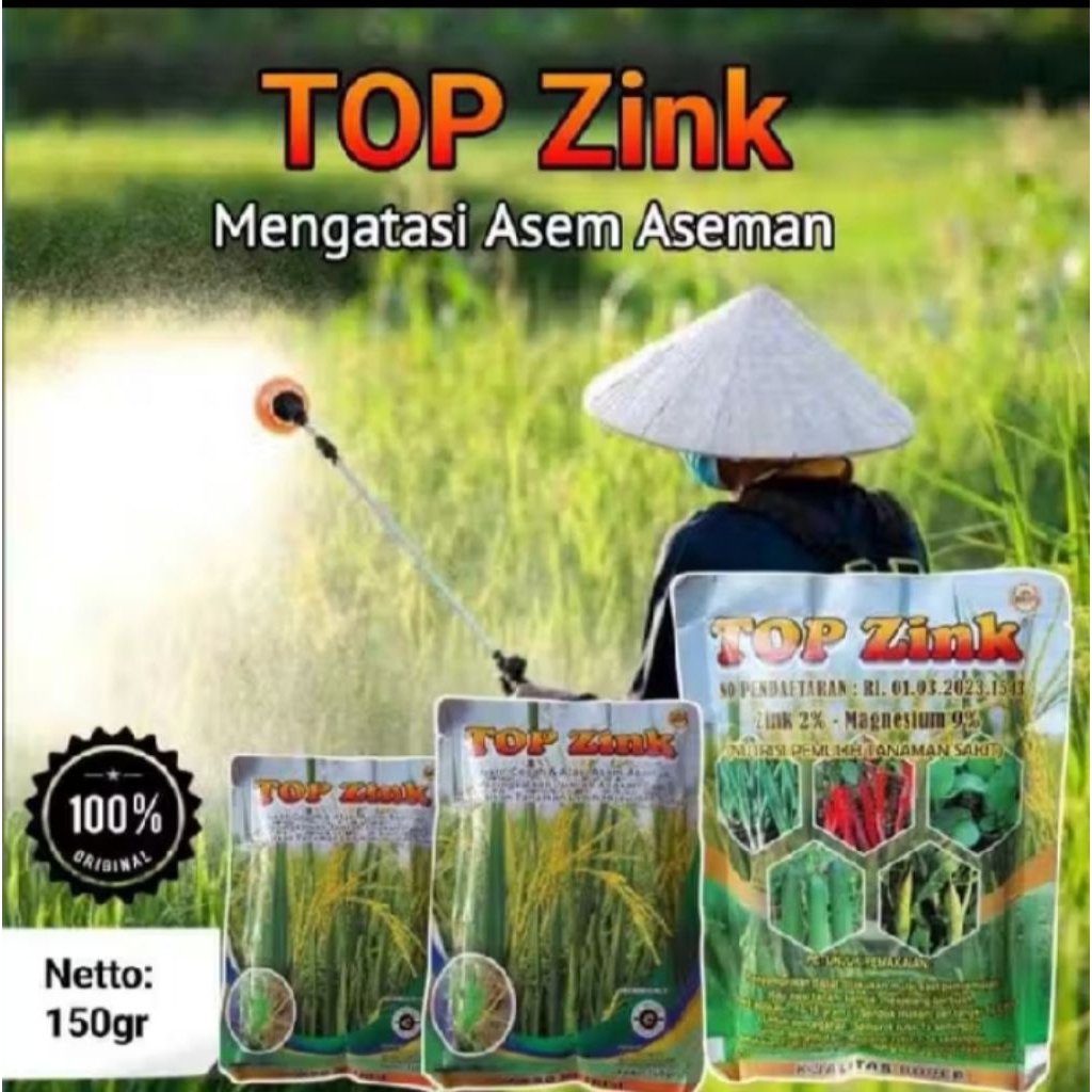 PUPUK TOP ZINK, PUPUK ANDALAN PETANI NUSANTARA ,