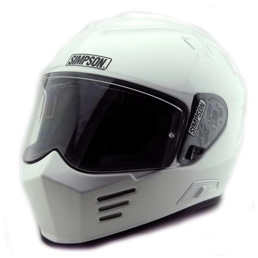 SIMPSON VENOM WHITE GLOSS HELM BANDIT HELMET SIMPSON ORIGINAL