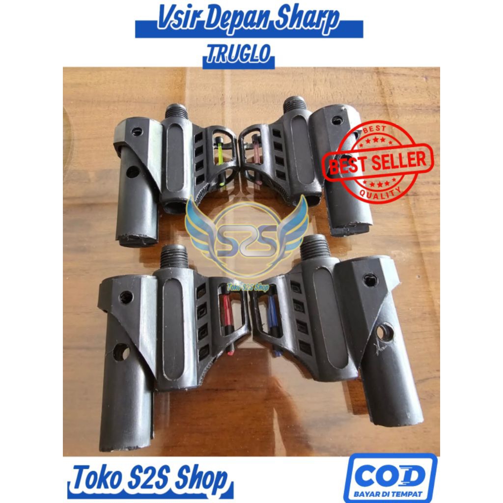 Visir depan Truglo | Visir depan Sharp | Visir Truglo