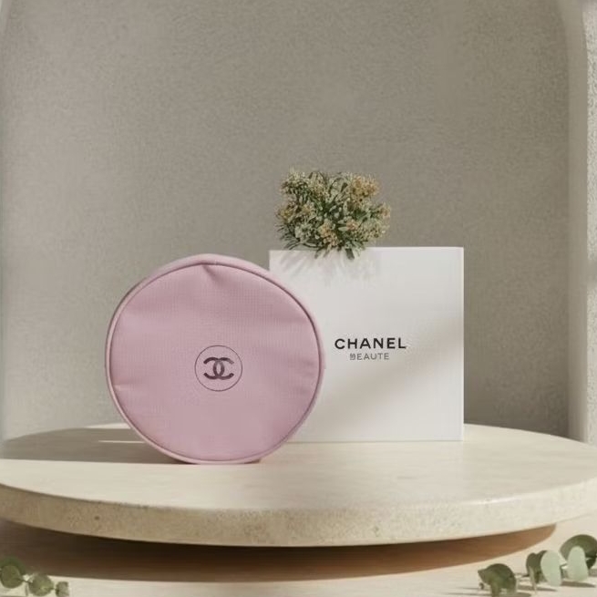 Chanel Tas Makeup Bulat Pink Limited Edition