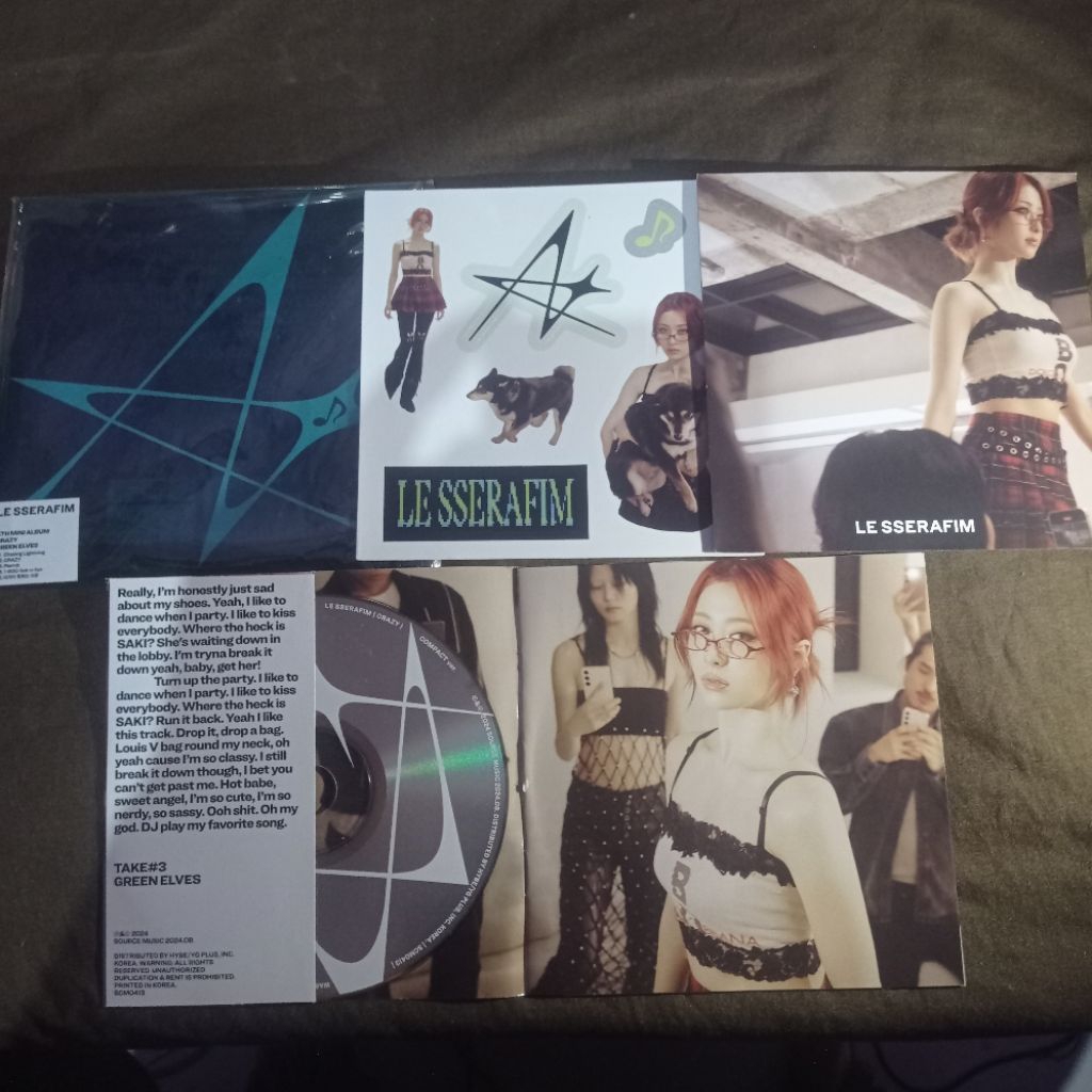 LE SSERAFIM CRAZY Compact YUNJIN Album Only