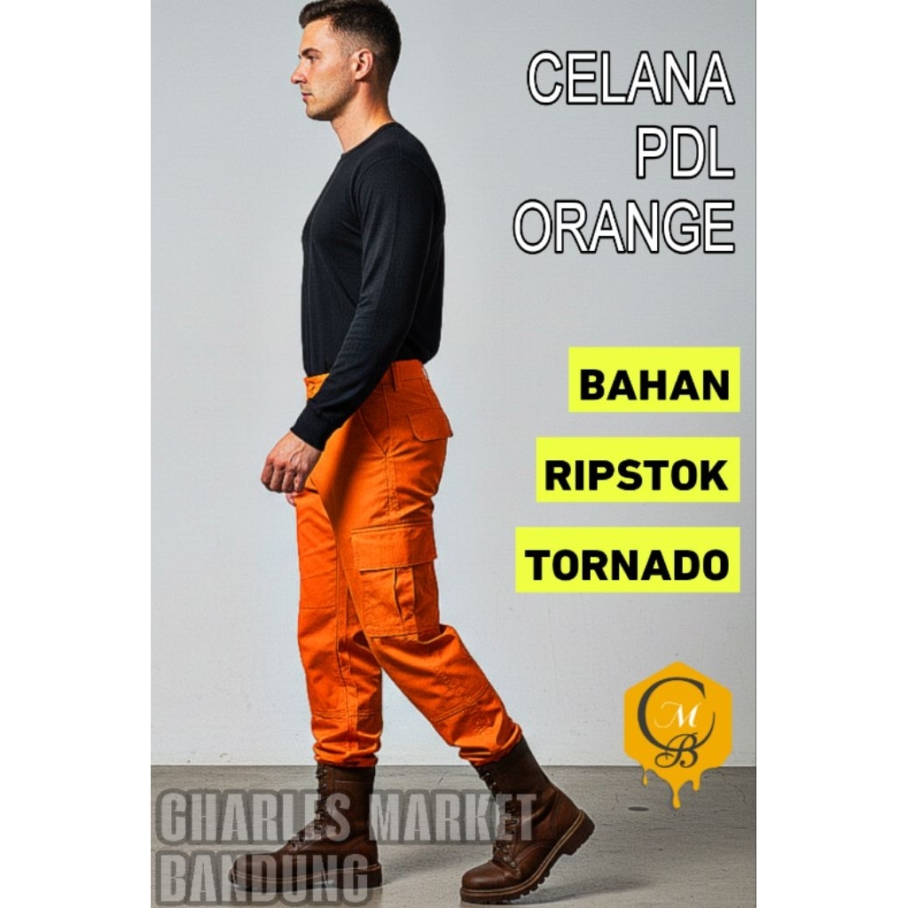 ELANA PDL ORANGE  - CELANA ORANGE REGULER - CELANA PDL PRIA