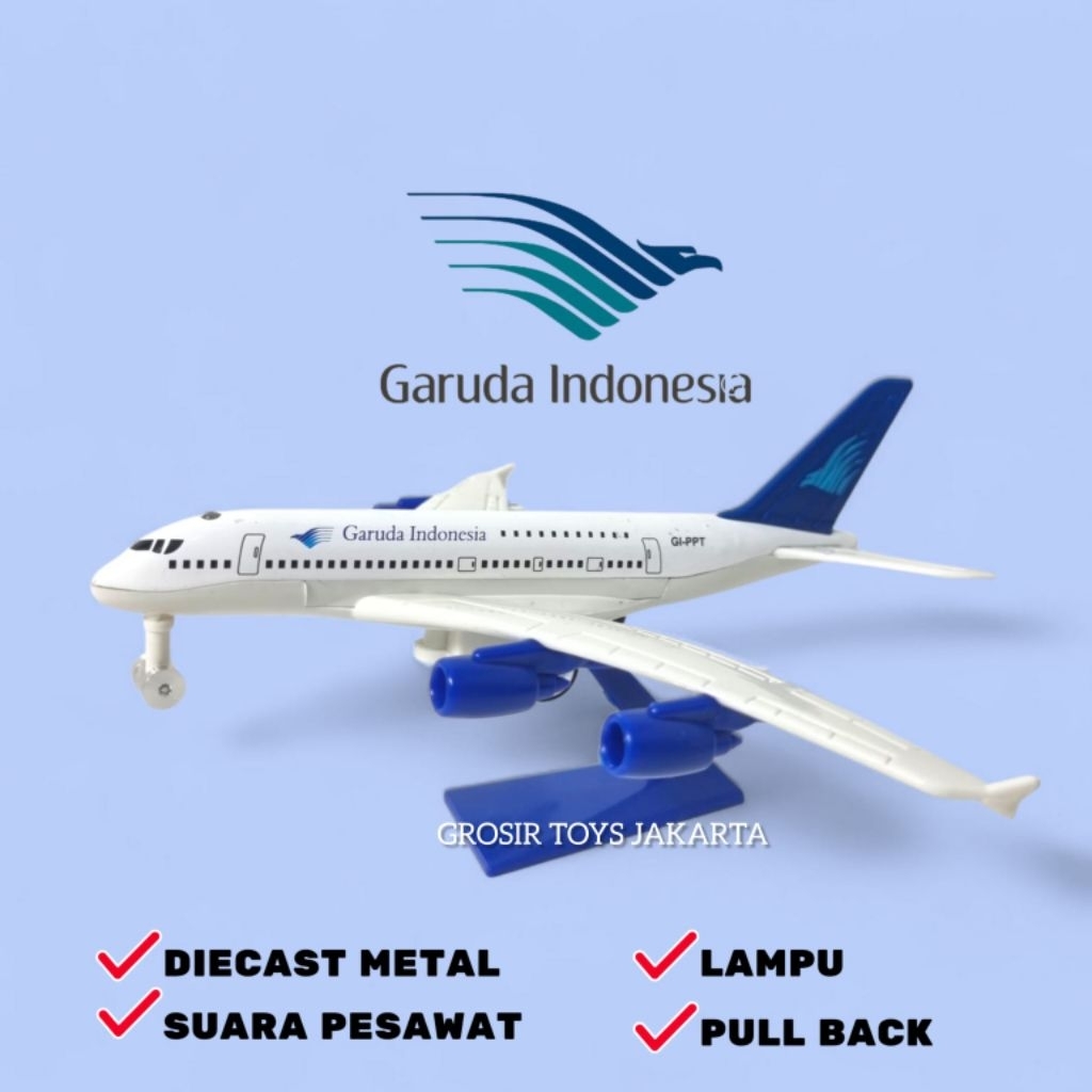 Diecast Pesawat Besi GARUDA INDONESIA Diecast Pesawat Terbang