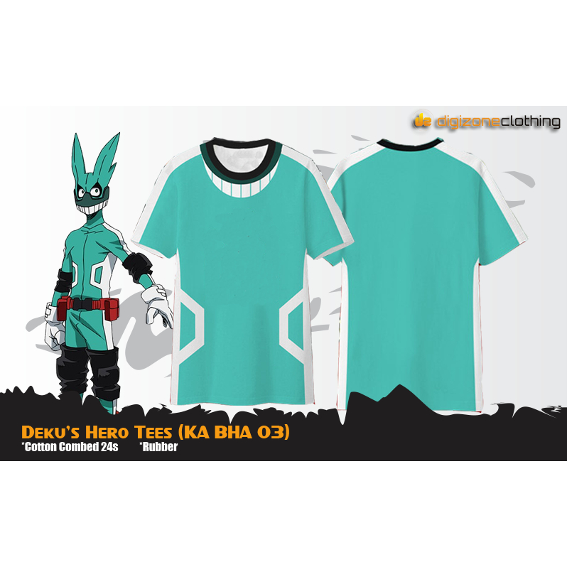 Kaos Anime My Hero Academia Midoriya Izuku Deku Cosplay KA BHA 03
