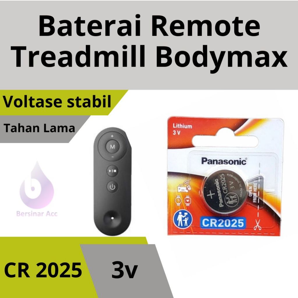 Baterai Batre remot Remote Treadmill Bodymax