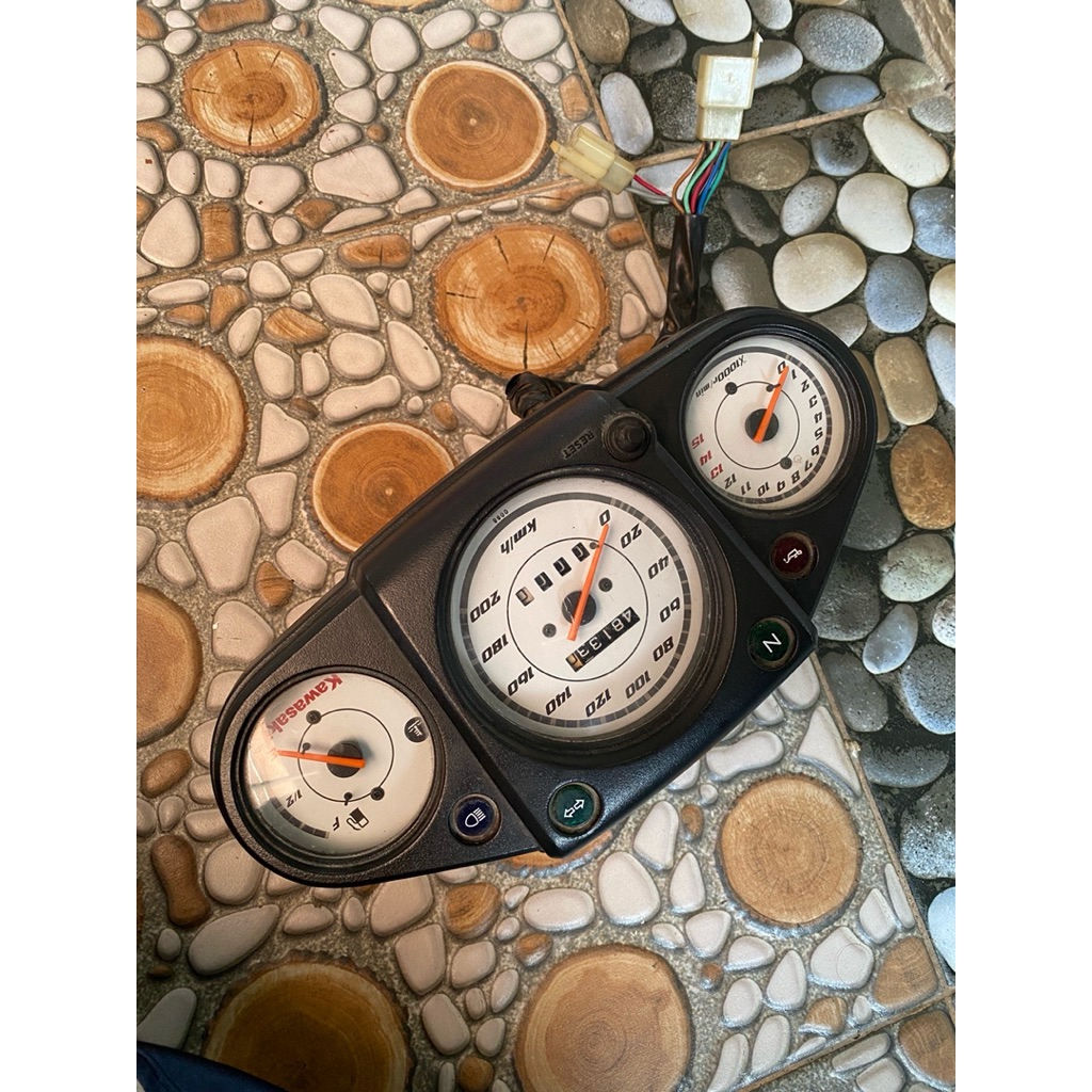 speedometer ninja 250 karbu original copotan
