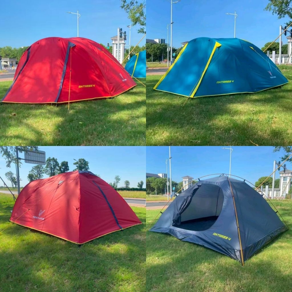 tenda antares 4p tenda venturis antares kapasitas 4 orang tenda frame alloy