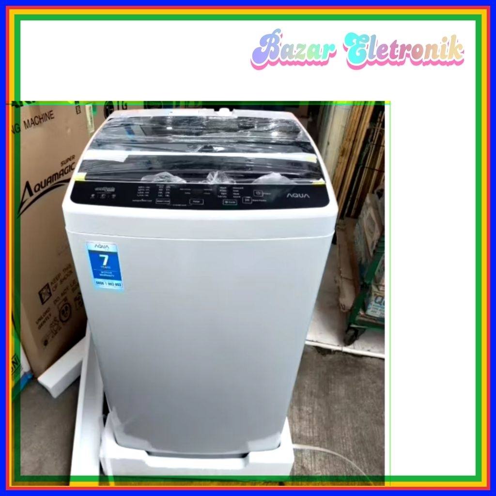 Mesin cuci aqua 77 DH BK / mesin cuci aqua 1tabung / mesin cuci otomatis Aqua 79DH bk