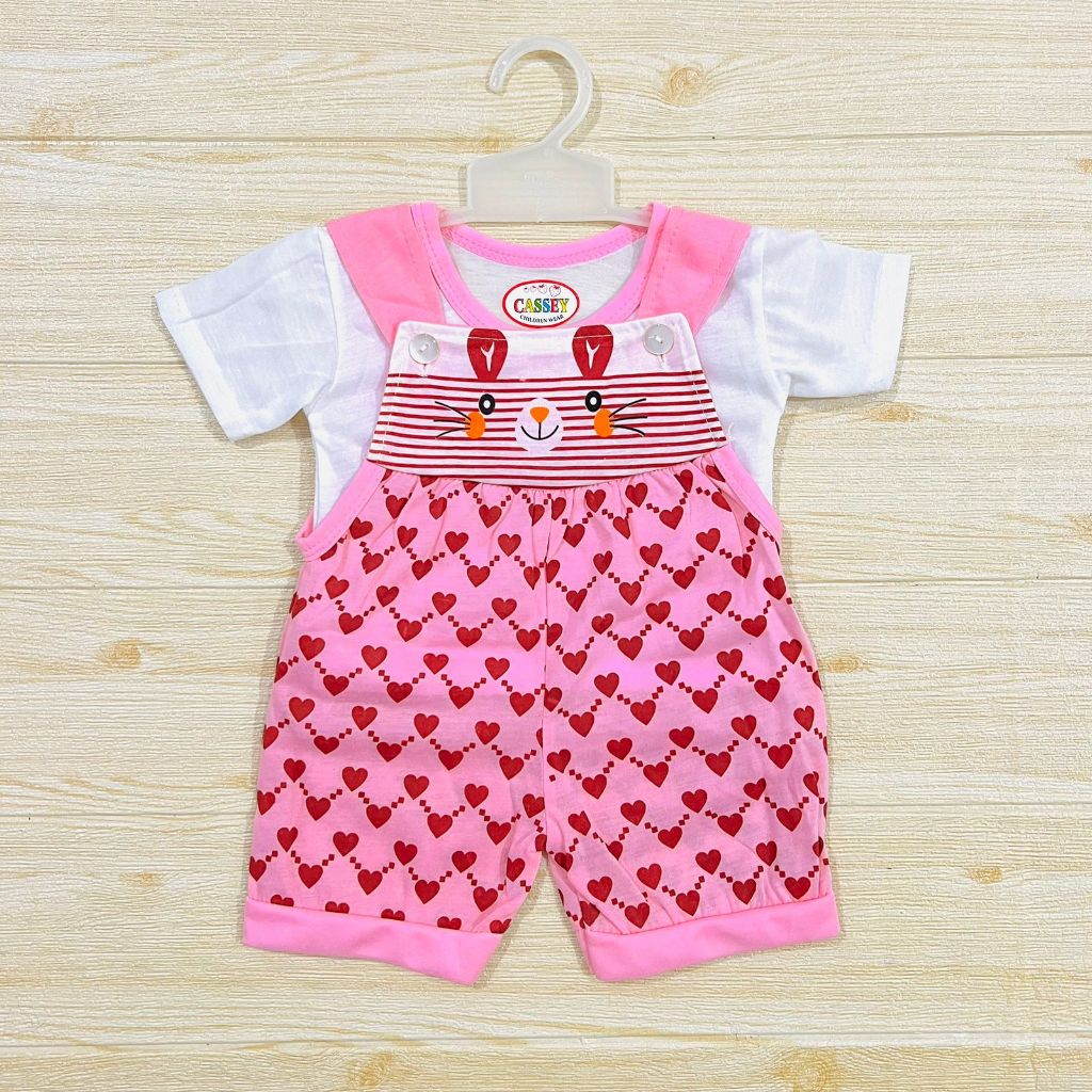 setelan pakaian kodok anak perempuan jumpsuit bayi usia 0-6 bulan
