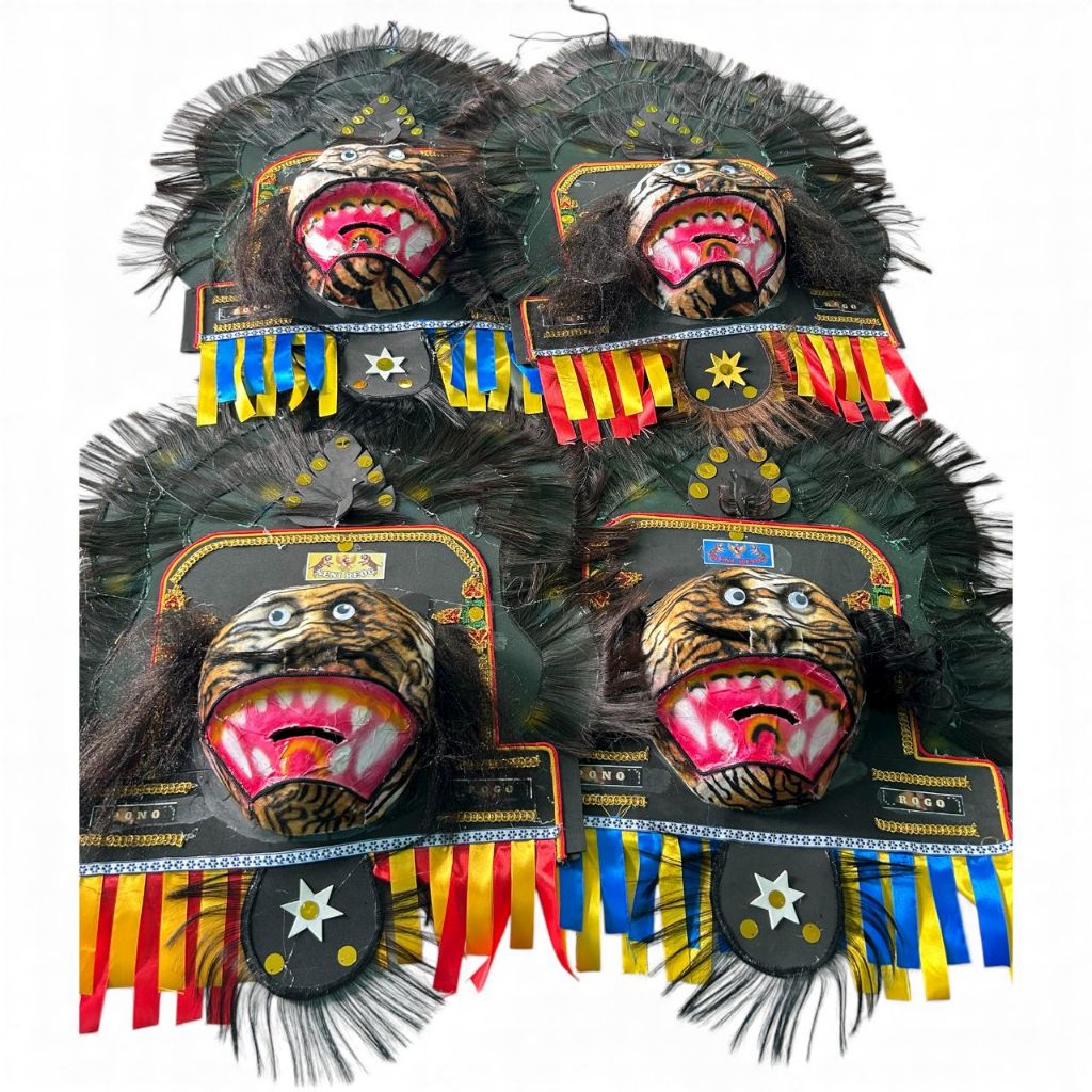 Topeng Reog Ponorogo Dadak Merak Bulu Besar Unik & Menarik Cocok untuk Acara Reog dengan Tampilan Is