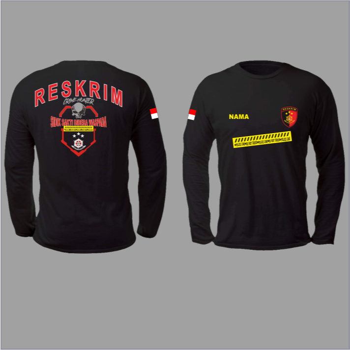 KAOS RESKRIM TERBARU LENGAN PANJANG/T-SHIRT RESERSE