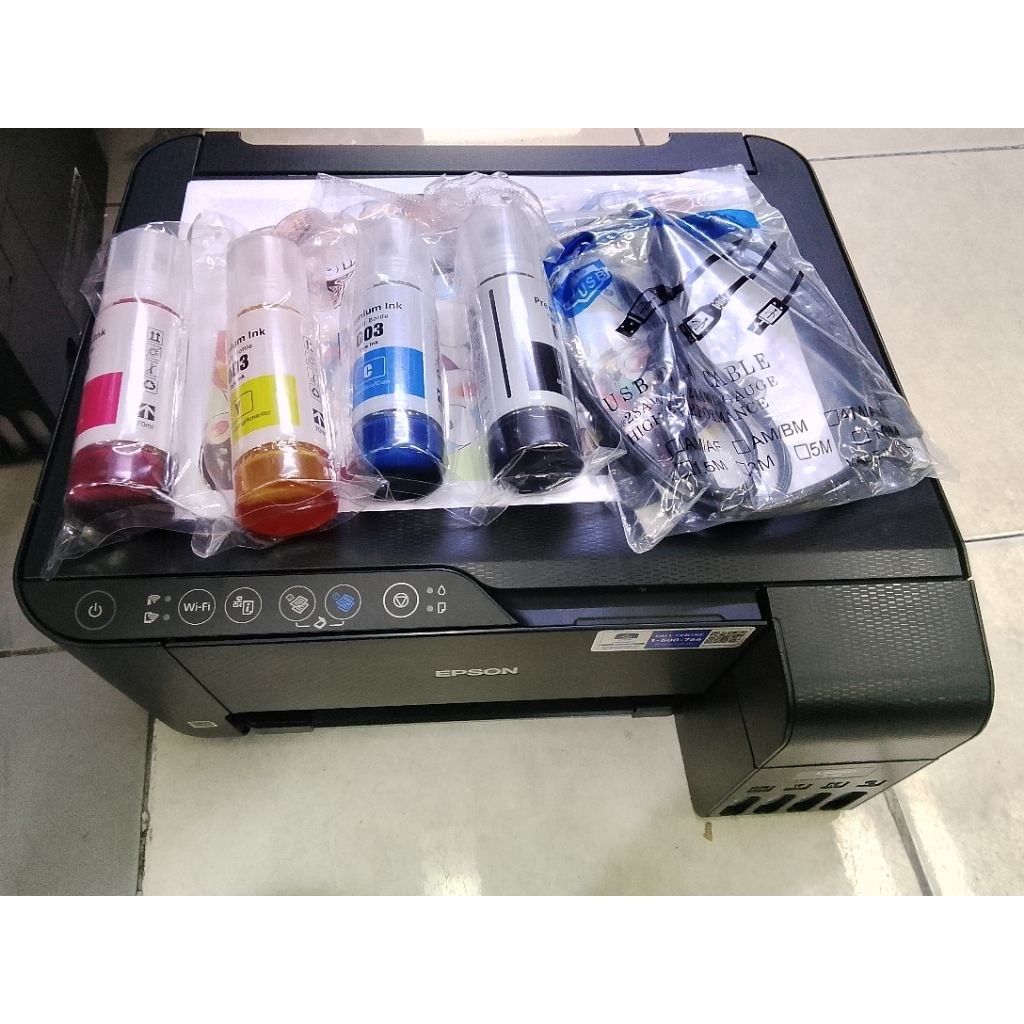printer Epson L3250 wifi scan copy berkualitas second