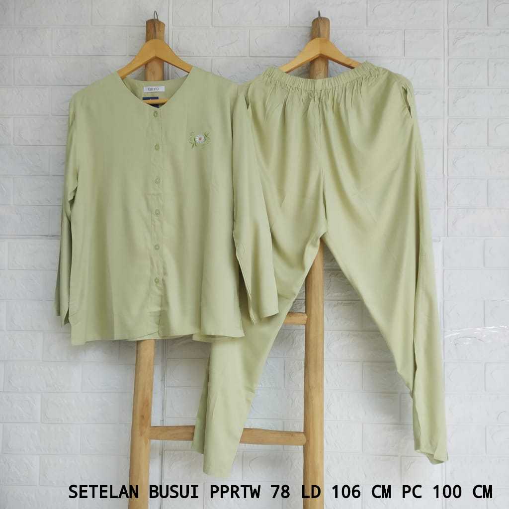 Setelan Rayon Twill AMRO Lengan Panjang Celana Panjang (PPRTW)
