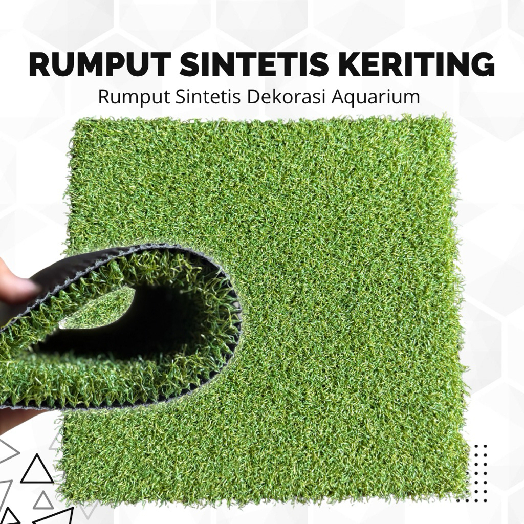 Rumput Sintetis Keriting / Rumput Sintetis Aquascape / Rumput Aquarium / Rumput Sintetis