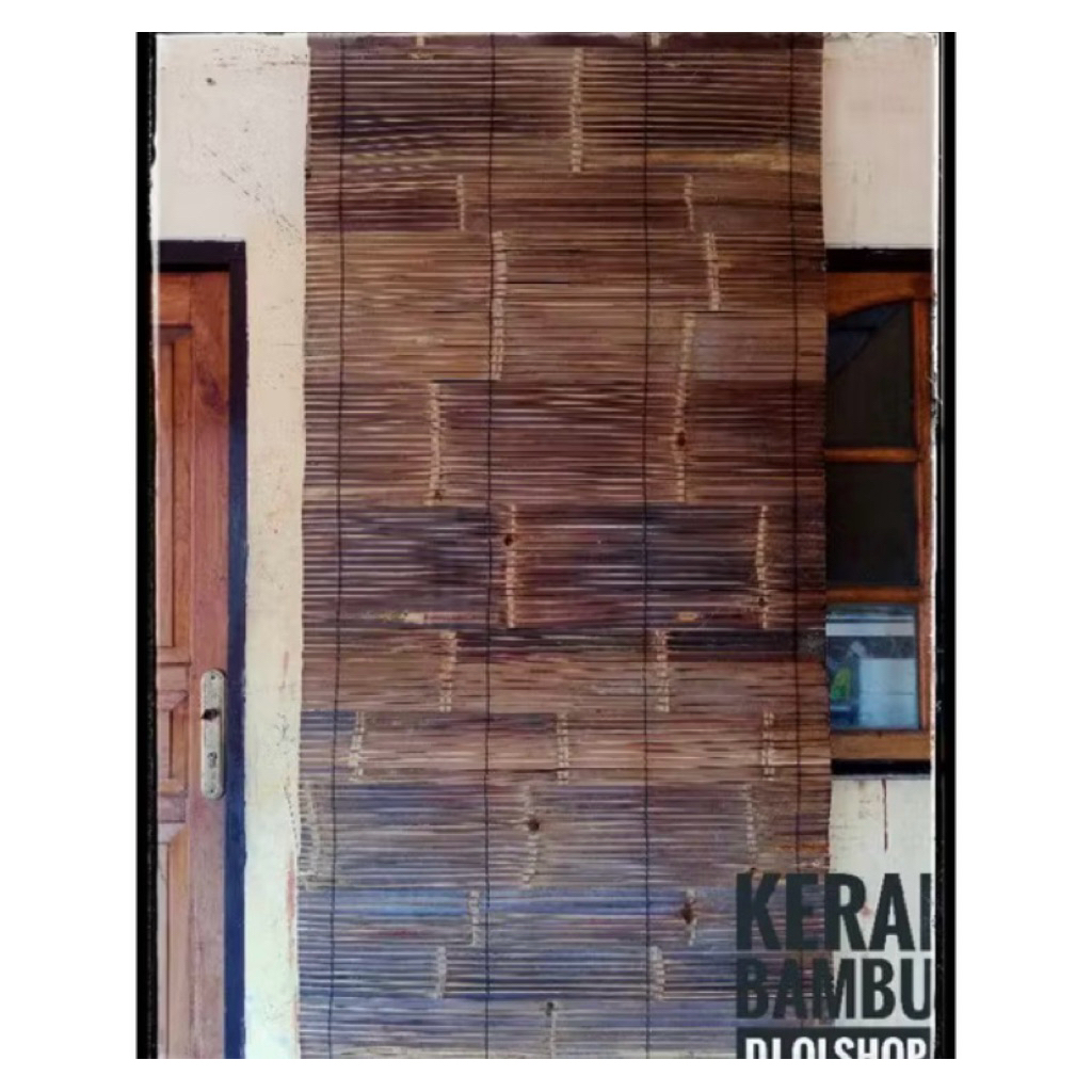 kerai bambu wulung kulit ukuran 1 x 2 meter