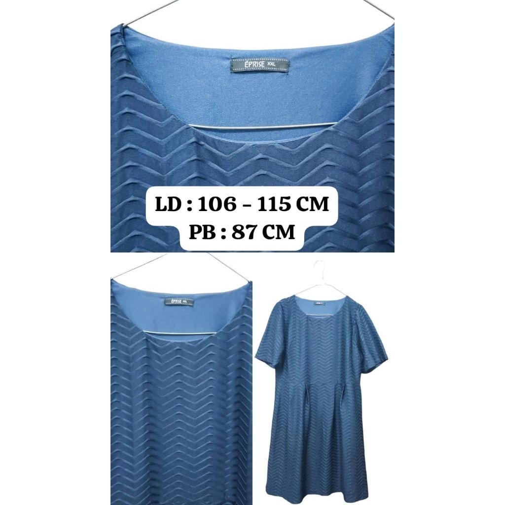 Baju terusan/Dress simpel/Preloved/Baju Layak pakai/Eprise xxl