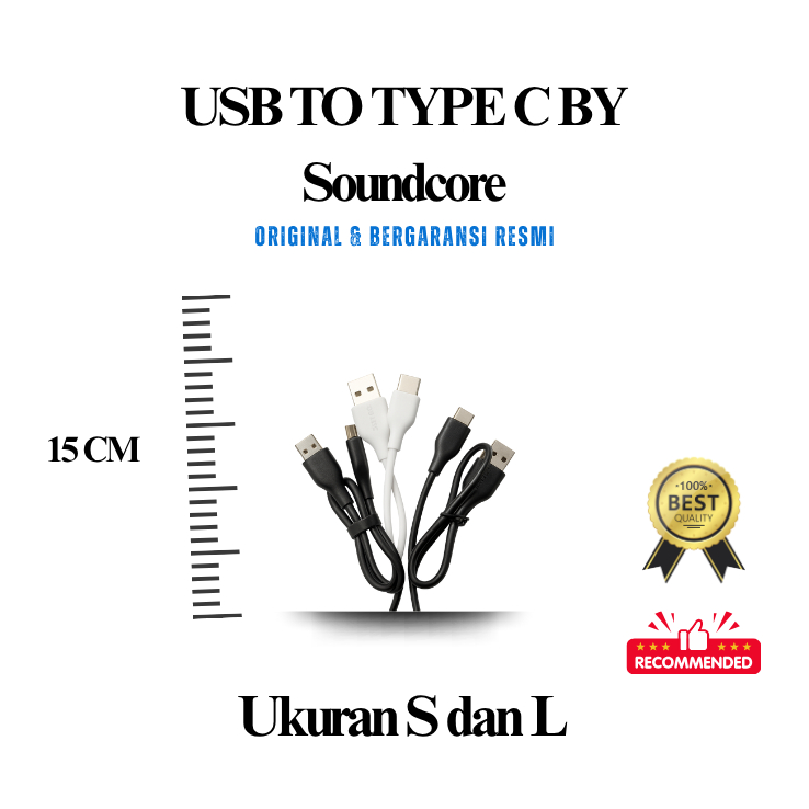 Kabel Charger Kabel Power Bank Anker TWS Soundcore Kabel Anker Original Kabel TWS Original Cabutan S