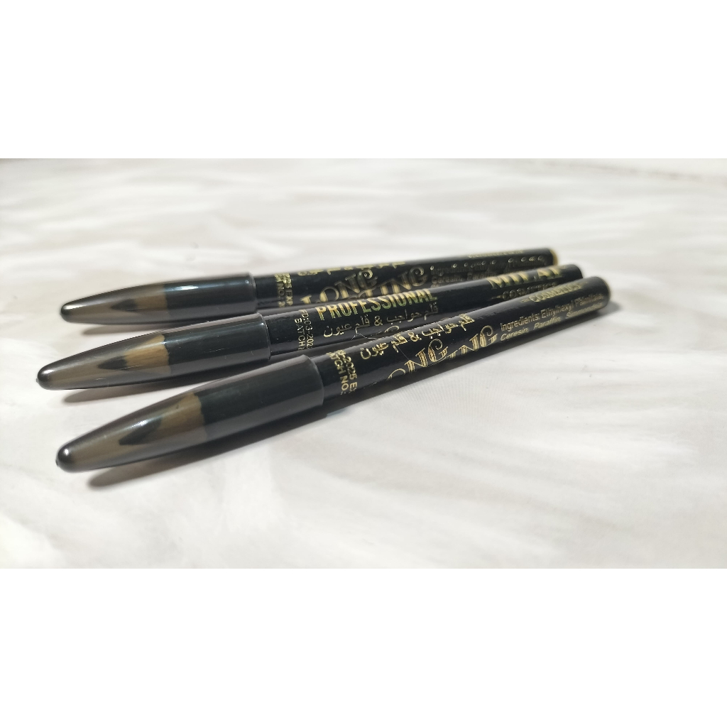 Celak Kajal 3 pcs Milai Pensil Alis Celak Mata Celak Pensil Hitam Celak Mata Coklat Original Saudi C