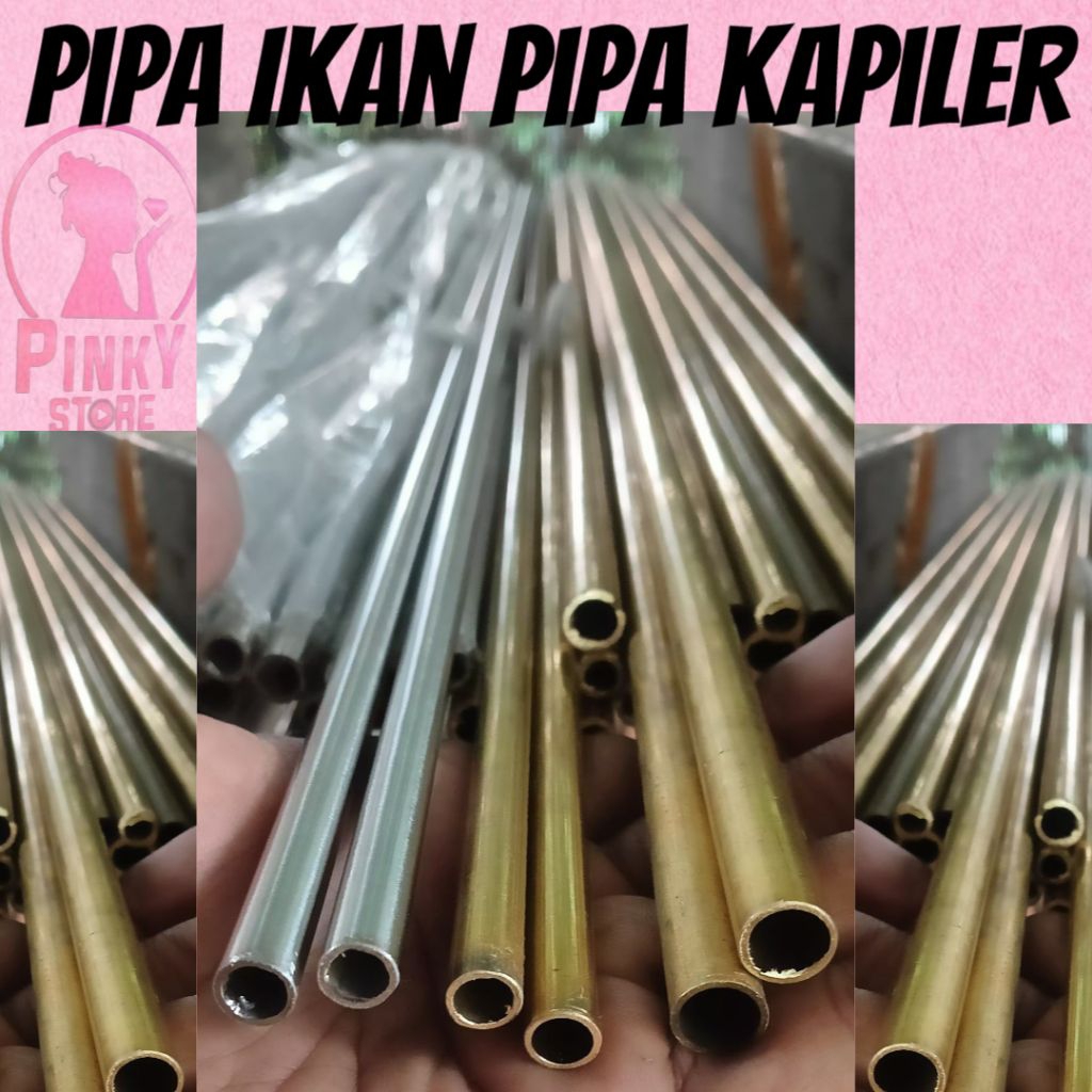 Pipa Kapiler Pipa Ikan Od 8mm id 6,3mm Panjang 80mm
