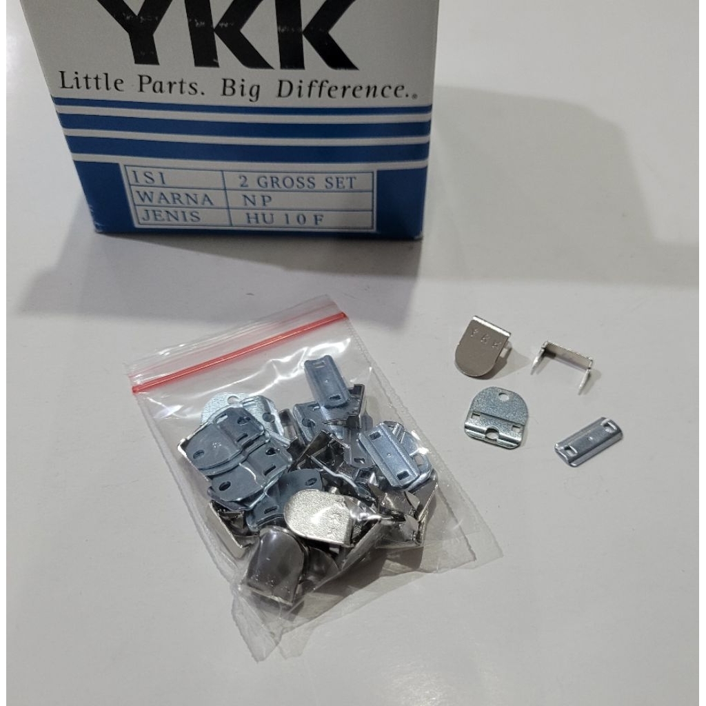 Hak YKK HU . Original YKK Hook and eye . 12 pcs 1 lusin