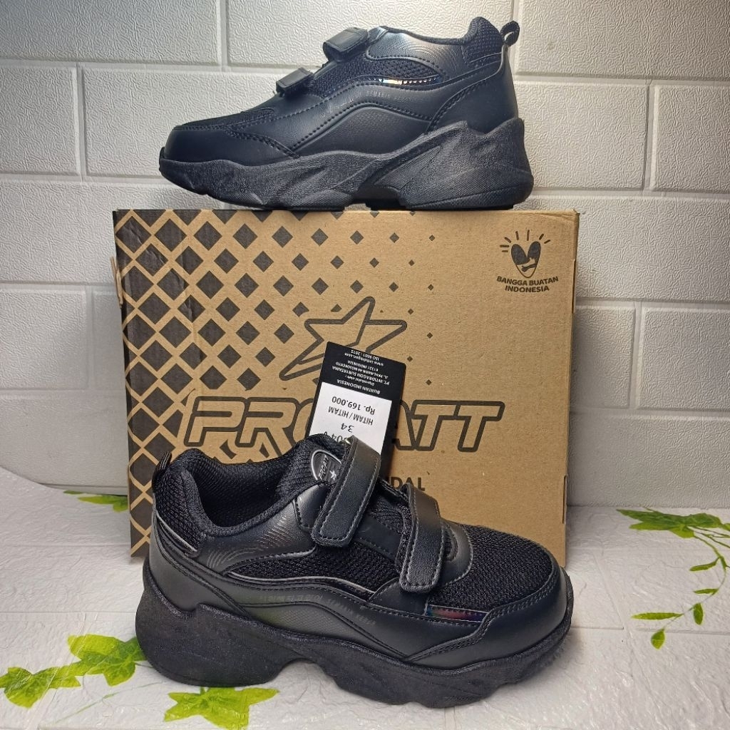 Sepatu sekolah pro att rekat anak lip 504