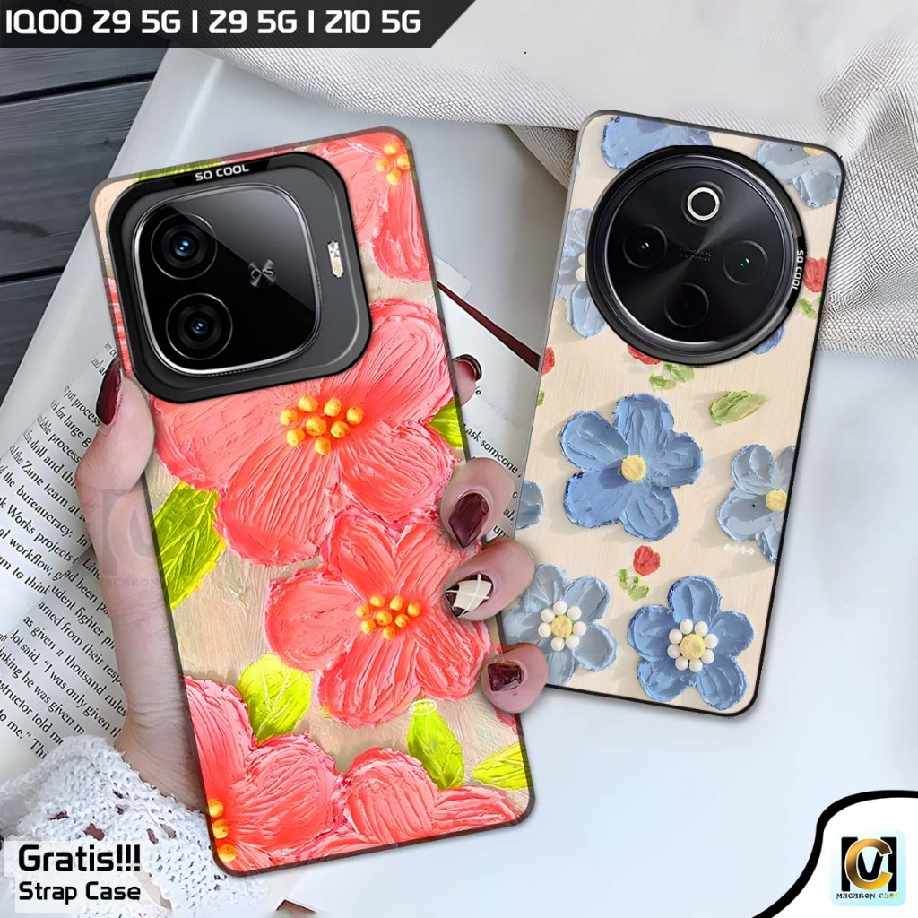 Case So Cool Iqoo Z9 5G | Iqoo Z9X 5G | Iqoo Z10 5G Terbaru 2025 Motif Bunga | SoftCase HP Vivo IQOO