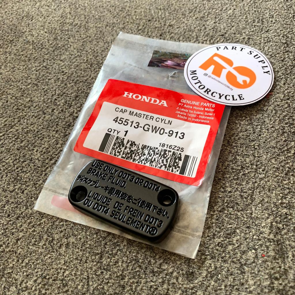 Caver Tutup Master Minyak Oli Rem depan Cap,Master Honda BeAT Vario Ori Ahm 45513GW0911 45513GW0913