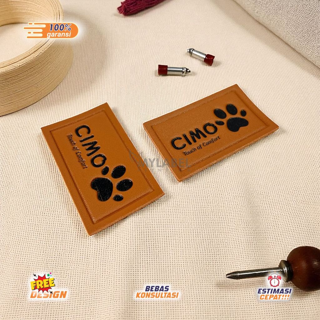 label nama/label baju/label kulit/label kulit sintetis custom