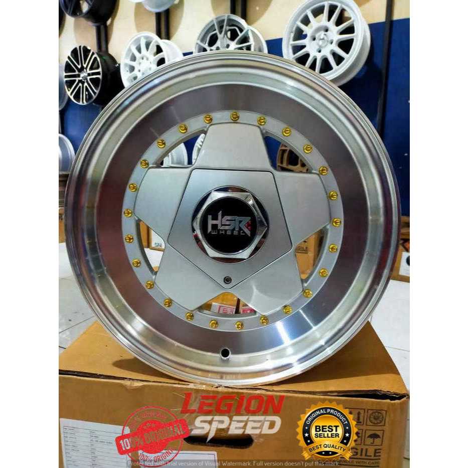 VELG CELONG MOBIL JAZZ SIGRA KIJANG AVANZA XENIA LIVINA RING 15 LEBAR 7,5/8,5 PCD 8X100-114 SILVER