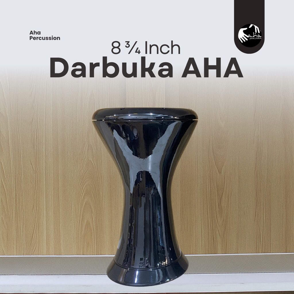 Darbuka Polos AHA Original | Ukuran Standar 8 3/4 Inch | Full Set + Tas + Mika Cadangan