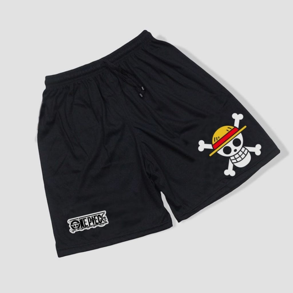 Boxer one piece gear 5 /bokser hitam/bosker supreme/celana pendek hitam/celana pendek kain