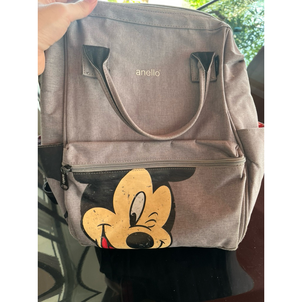 Tas Ransel Perlengkapan Bayi Anello x Mickey Mouse - original [Pernah dipakai]
