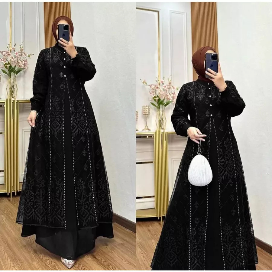 Gamis Syari Remaja Keren Dres Remaja Terbaru Favorit Woman Dress Cocok Untuk Pengajian Premium Gamis