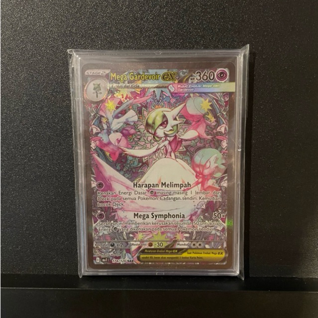 GARDEVOIR EX SAR 174/126 MA1 MEGA RVOLUSI POKEMON TCG INDONESIA
