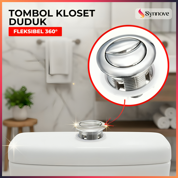 Flush Toilet Duduk Flushing Closet Duduk Tombol Flush Toilet Duduk Sparepart Closet Duduk