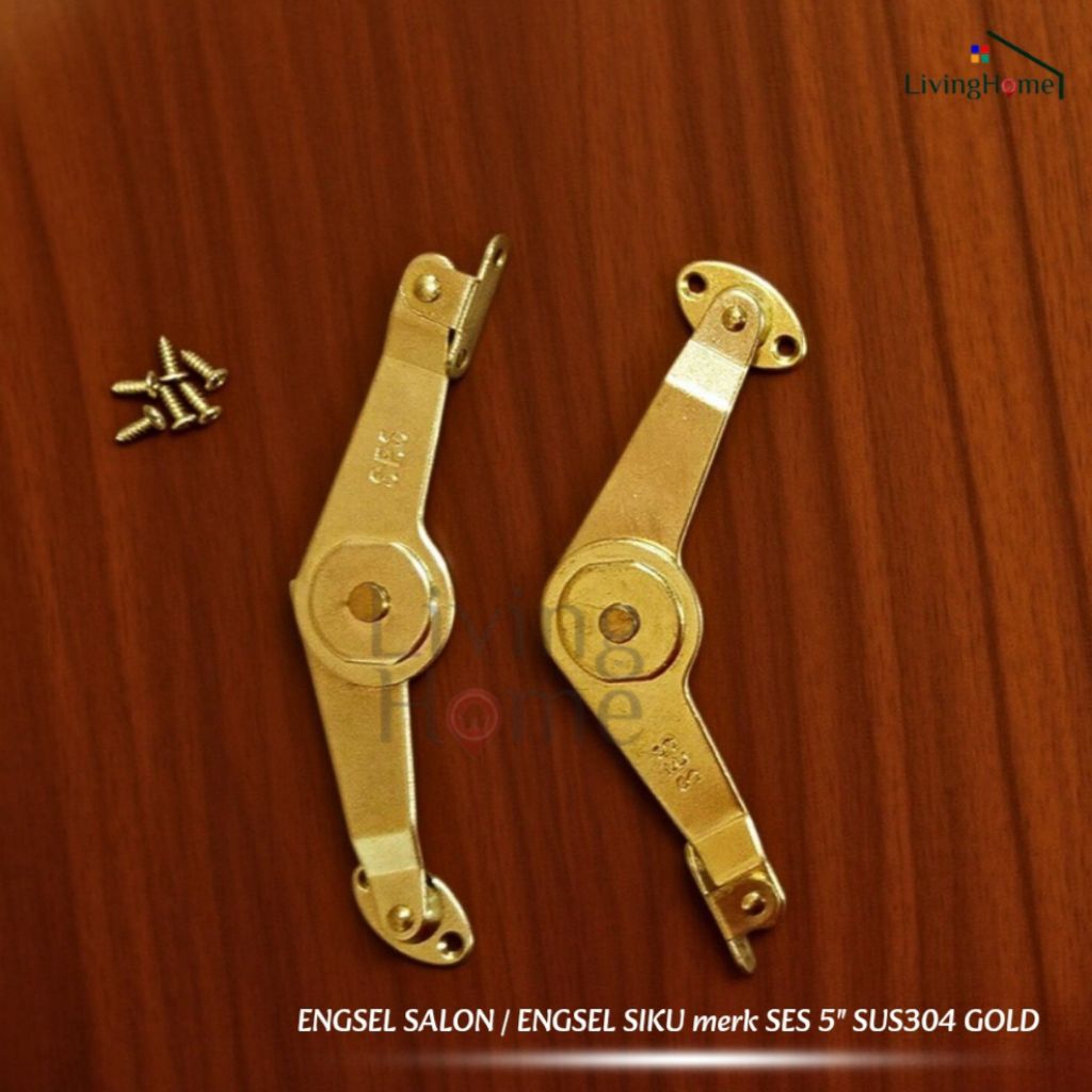 Engsel Salon / Engsel Siku Jendela merk SES 5" SUS304 Gold