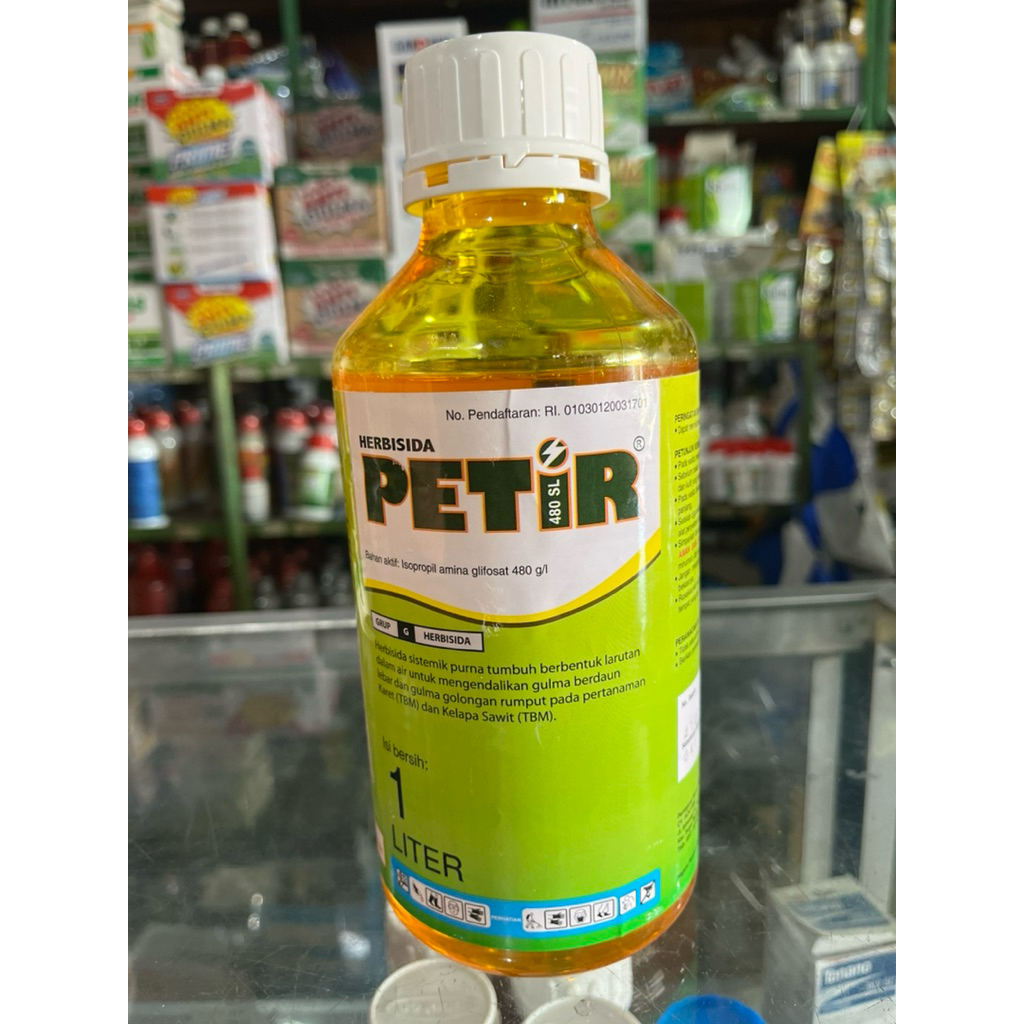 Herbisida Petir 480 SL Pengendali Gulma 1 Liter / obat pertanian Petir Pembasmi Jamur Tanaman 1 Lite