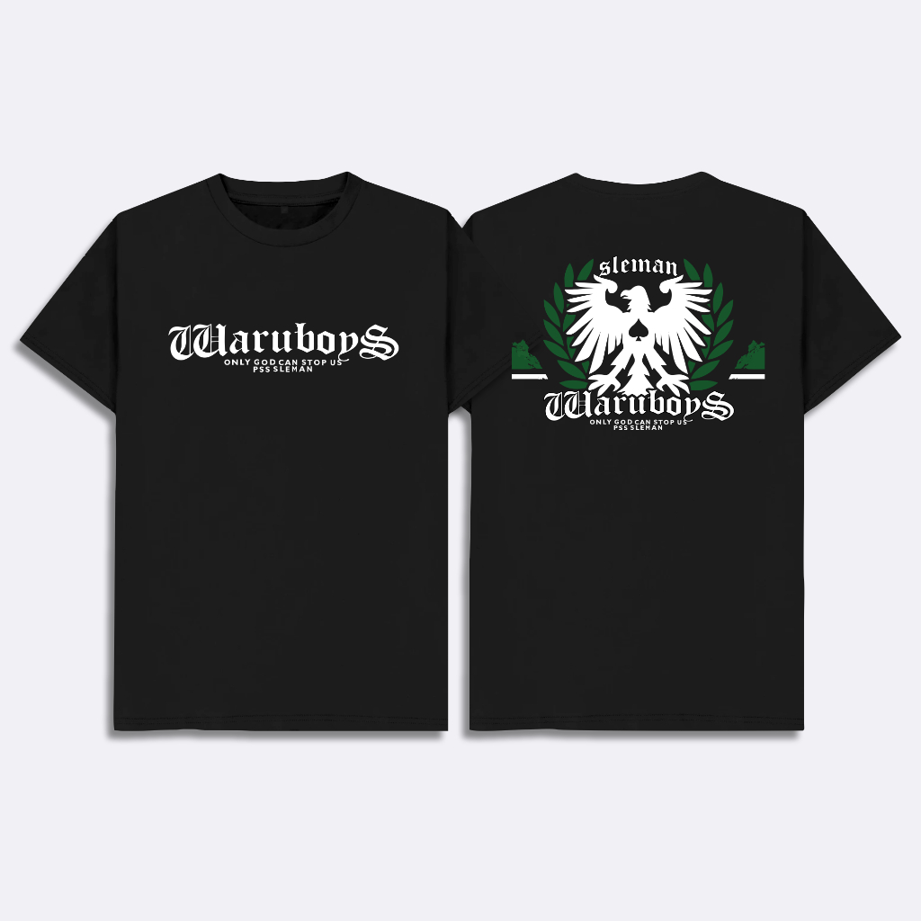 Kaos Waruboys Sleman Kaos Suporter Bola PSS Sleman Tshirt Baju Ultras Pss Katun Combed 24s